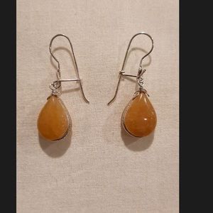 💥Handmade💥 Sterling silver earring with yellow calcite